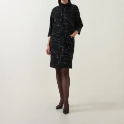 Hot JOSEPH RIBKOFF Geometric Print Dress