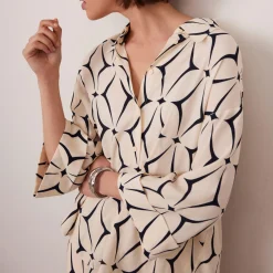 Outlet MINT VELVET Geometric Print Resort Shirt