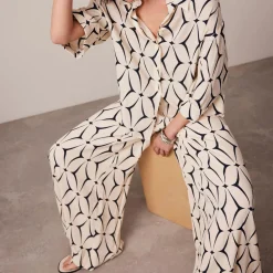 Outlet MINT VELVET Geometric Print Resort Shirt