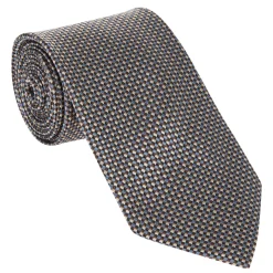 New GILT EDGE Geometric Square Silk Tie