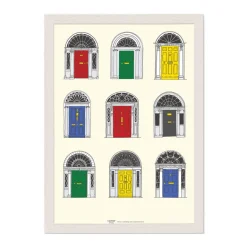 Fashion CLOVER RUA Georgian Door Framed Print