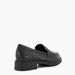 Clearance DUNE LONDON Gild Cleated-Sole Penny-Trim Loafers
