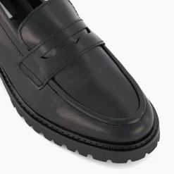 Clearance DUNE LONDON Gild Cleated-Sole Penny-Trim Loafers