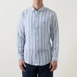 Best RODD & GUNN Gimmerburn Striped Linen Shirt