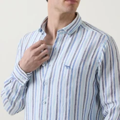 Best RODD & GUNN Gimmerburn Striped Linen Shirt