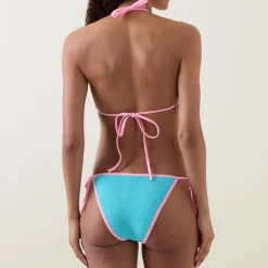 Gina Contrast Triangle Two-Piece Bikini Set