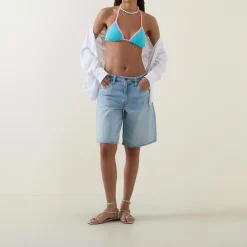 Gina Contrast Triangle Two-Piece Bikini Set