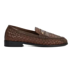 Ginello Woven Penny Loafers