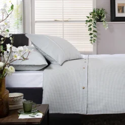 Hot THE LYNDON COMPANY Gingham Duvet Set Green