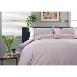 Online THE LYNDON COMPANY Gingham Duvet Set Rose/White