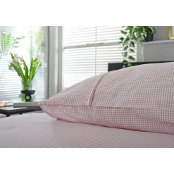 Online THE LYNDON COMPANY Gingham Duvet Set Rose/White