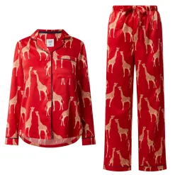 Giraffe Satin Pyjama Set