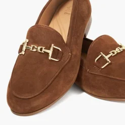 Discount DUNE LONDON Glair Suede Snaffle Trim Loafers