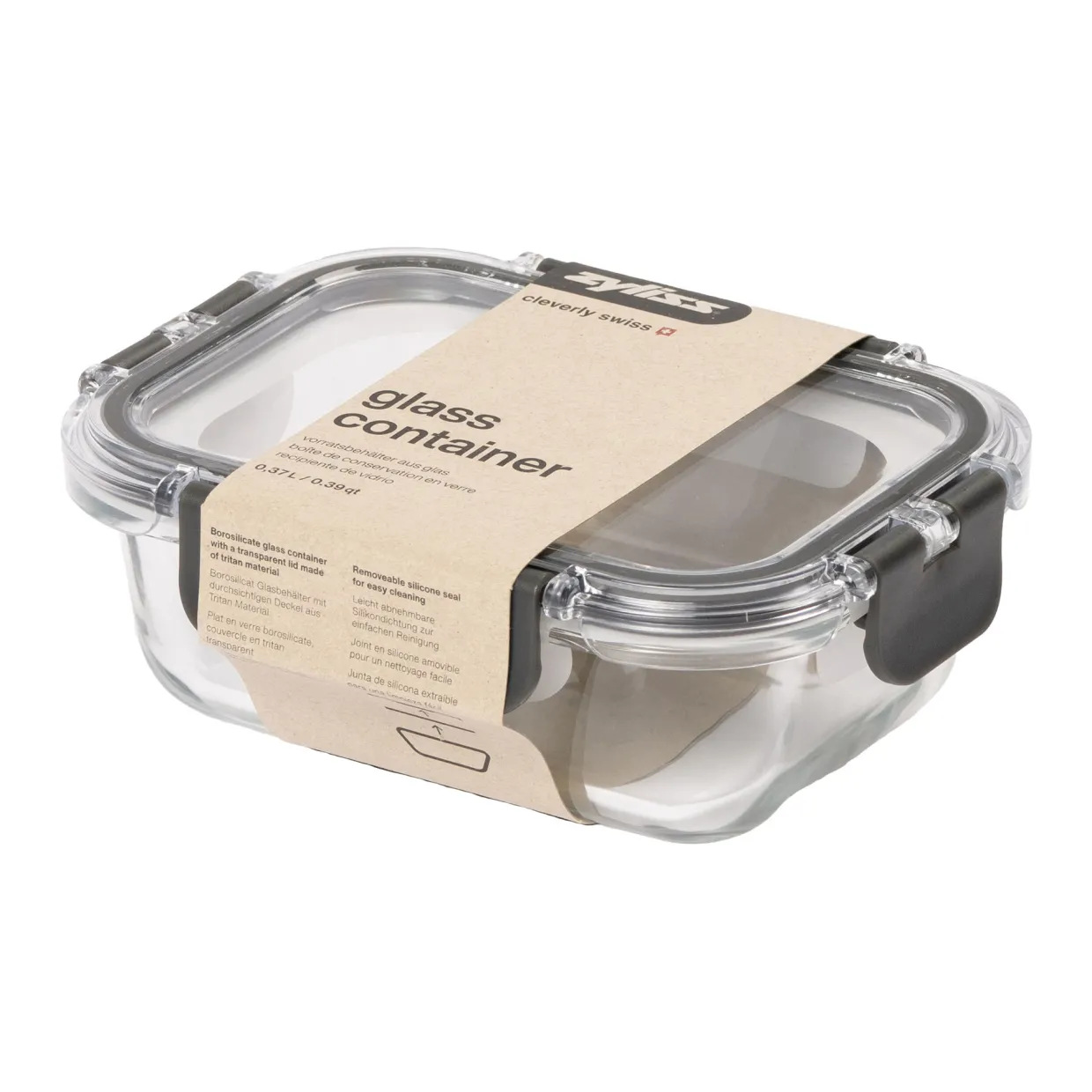 Glass Container 0.37L