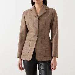 Sale MARELLA Glauco Check Single-Breasted Blazer