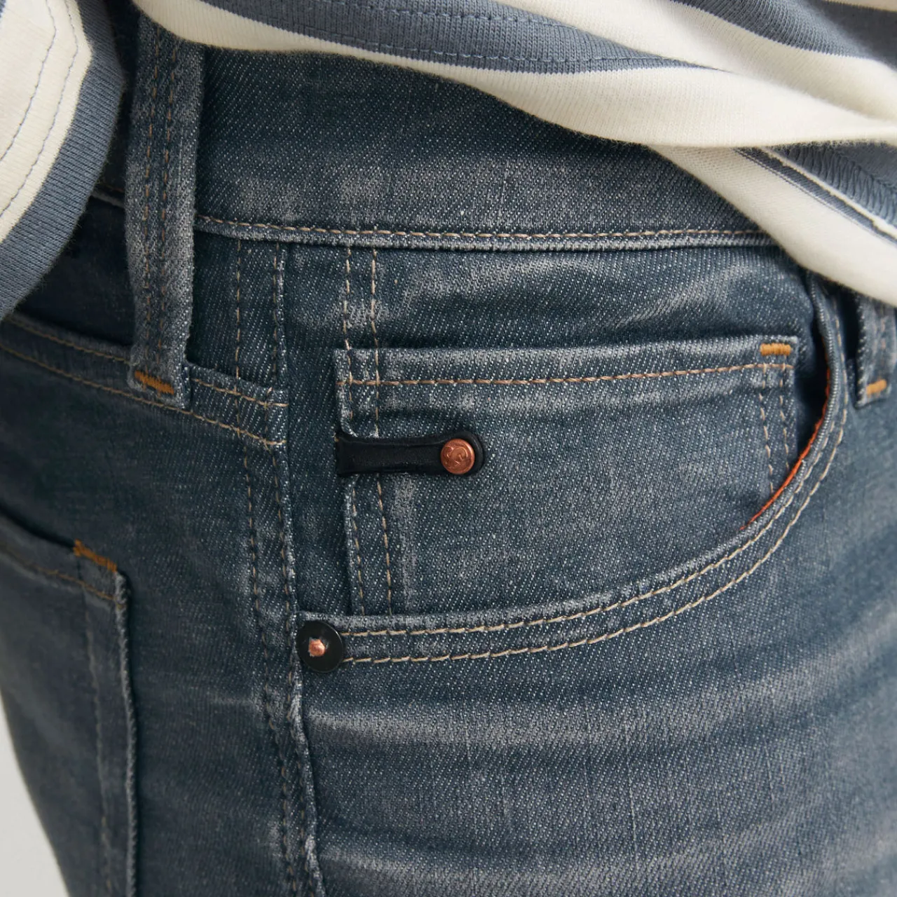 Fashion JACK & JONES Glenn Mid-Rise Slim Leg Jeans