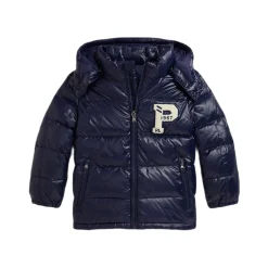 Sale POLO RALPH LAUREN Glossed Hooded Down Puffer Jacket 3-7 Years