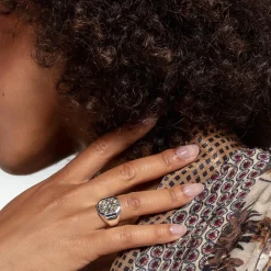 Gold Plated Compass Ring