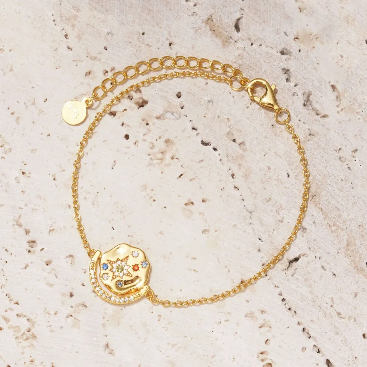Golden My Sun, Moon & Stars Bracelet