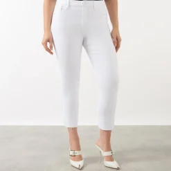 Sale GOOD AMERICAN Good Raw Hem High-Rise Straight Leg Jeans