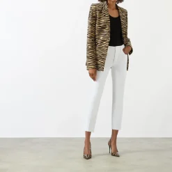 Sale GOOD AMERICAN Good Raw Hem High-Rise Straight Leg Jeans