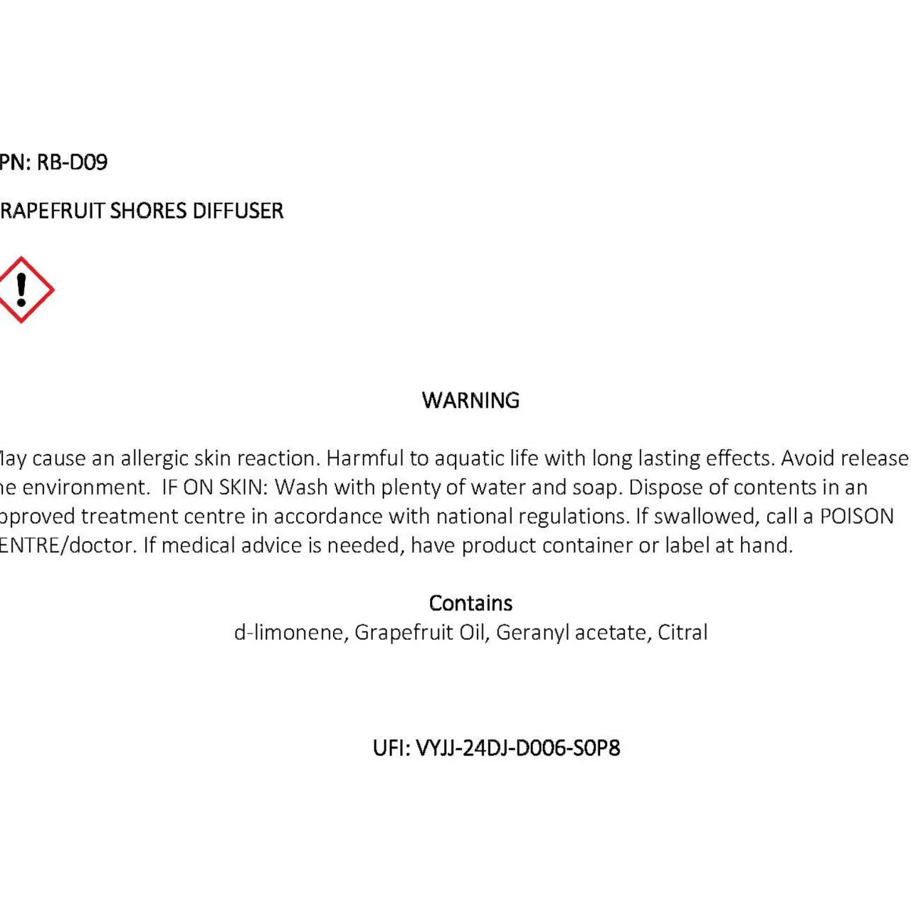 Online MAX BENJAMIN Grapefruit Shores Luxury Diffuser