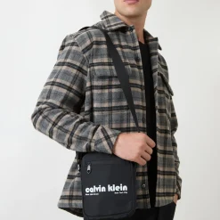 Sale CALVIN KLEIN Graphic Logo Reporter Bag