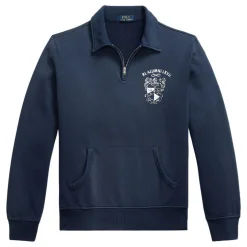 Hot POLO RALPH LAUREN Graphic Quarter-Zip Fleece Sweatshirt