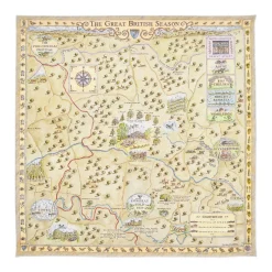 Great British Season Silk Scarf