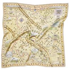 Great British Season Silk Scarf