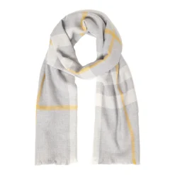 Grey & Gold Extra Fine Merino Scarf
