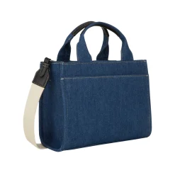 Fashion DKNY Hadlee Logo Denim Small Tote Bag