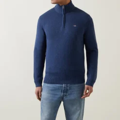 Half-Zip Logo Sweater