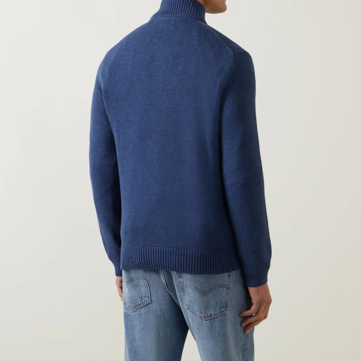 Half-Zip Logo Sweater
