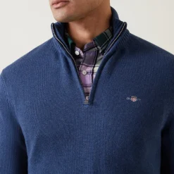 Half-Zip Logo Sweater