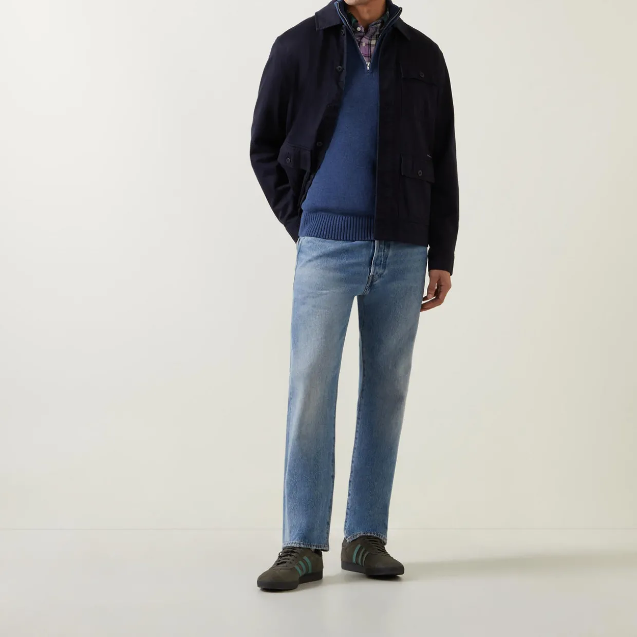 Half-Zip Logo Sweater