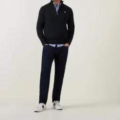 Sale PS PAUL SMITH Half-Zip Zebra Sweater
