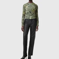 Discount ALLSAINTS Hanako Botanical Mesh Top
