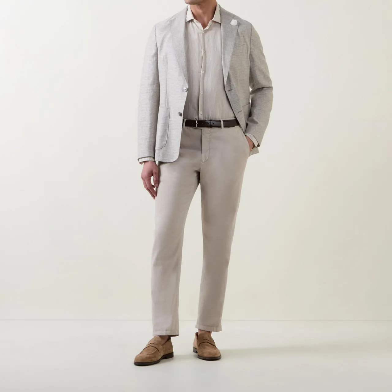 Sale BOSS Hanry Micro Check Single-Breasted Jacket