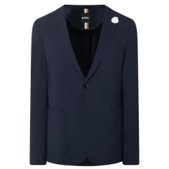 Hot BOSS Hanry Seersucker Single-Breasted Blazer