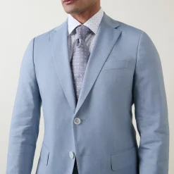 Clearance BOSS Hanry Single-Breasted Micro Pattern Suit Jacket