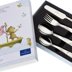 Discount VILLEROY & BOCH Happy as a Bear Children Cutlery Four-Piece Set