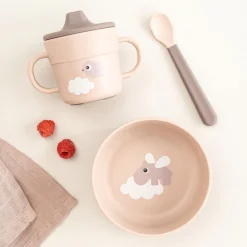 Happy Clouds Powder Three-Piece Foodie First Meal Set