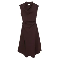 Online REISS Harlan Draped Asymmetric Flared Dress