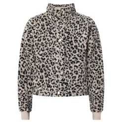 Sale BARBOUR INTERNATIONAL Harley Leopard Fleece Jacket