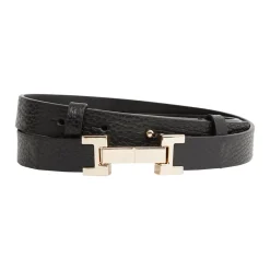 Hayley Textured Narrow Leather Belt