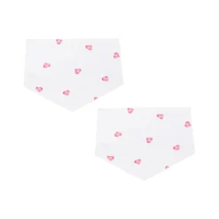 Fashion ROSA & BLUE Heart Bib Two-Piece Set