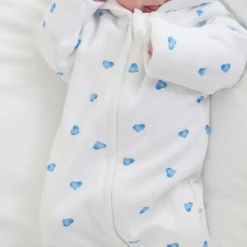 Hot ROSA & BLUE Heart Pramsuit