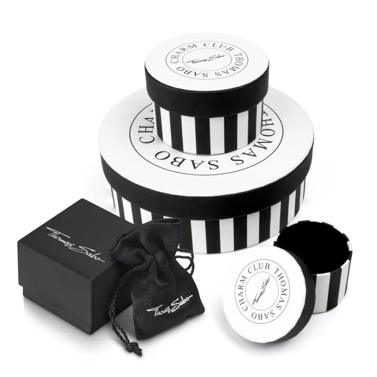 Outlet THOMAS SABO Hearts and White Stones Silver Bracelet