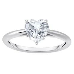 Heart-Shaped Zirconia Ring